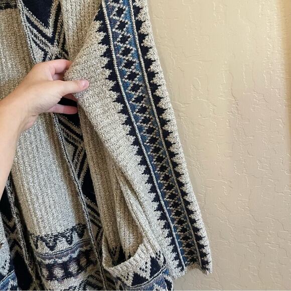 Lucky Brand Aztec Southwestern Cardigan Sweater - Picture 2 of 5